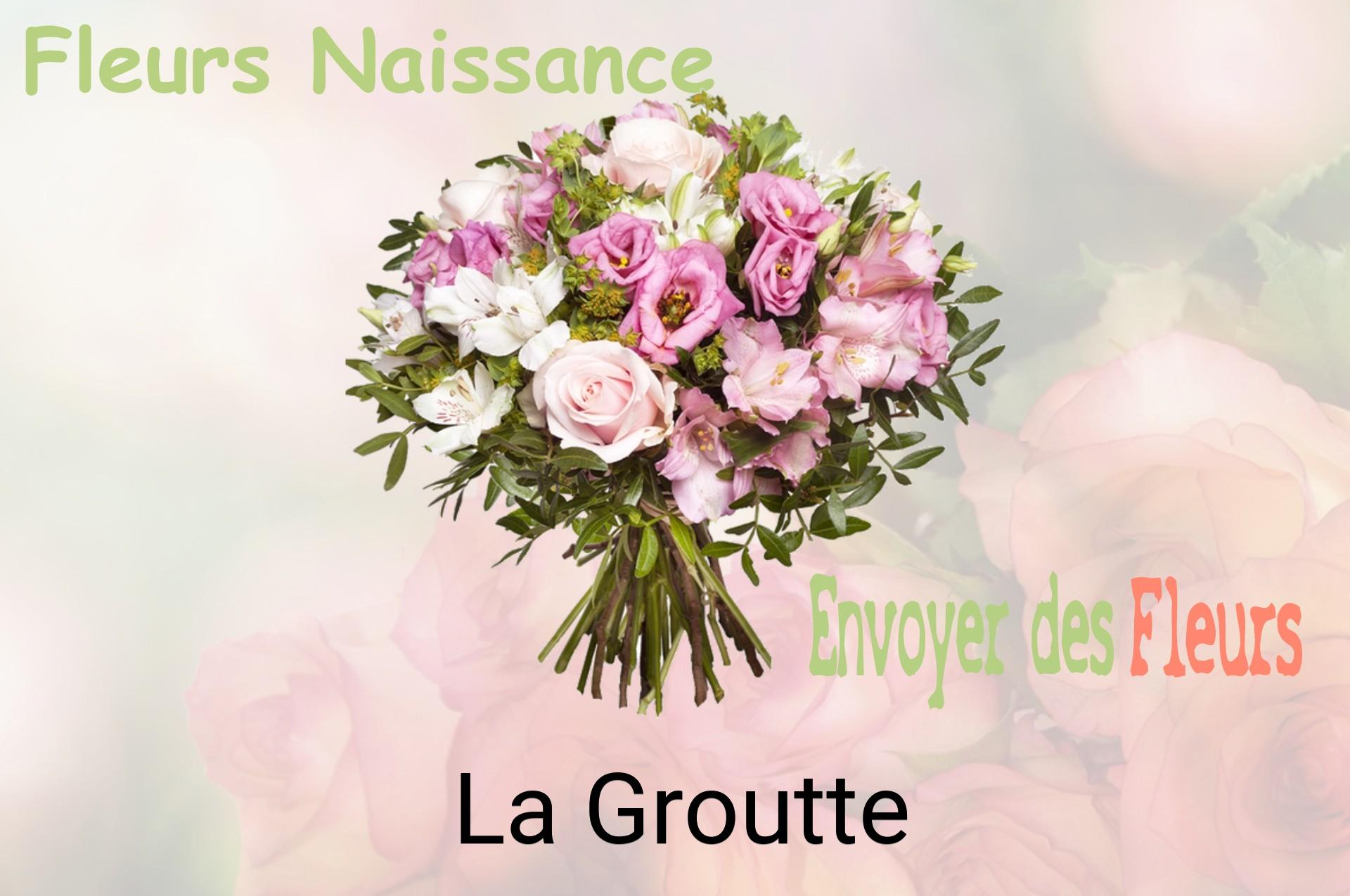 Bouquet de fleurs de naissance livré à La Groutte